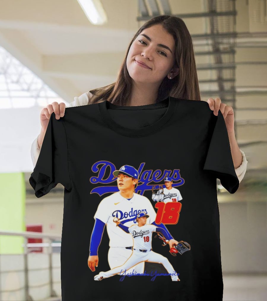 Los Angeles Dodgers Yoshinobu Yamamoto 18 Baseball 2026 T-Shirt