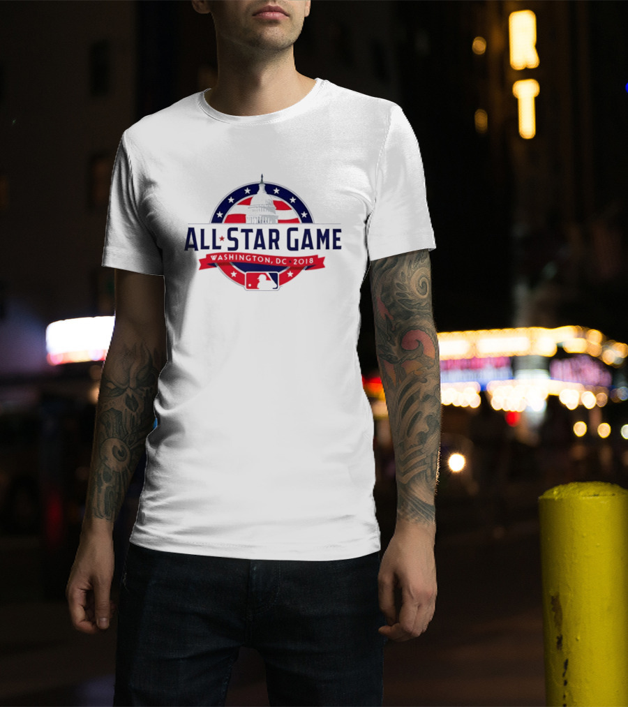 2018 MLB All Star Game Washington DC Capitol Baseball T-Shirt