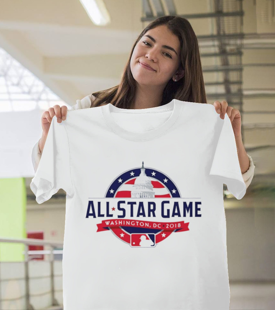 2018 MLB All Star Game Washington DC Capitol Baseball T-Shirt