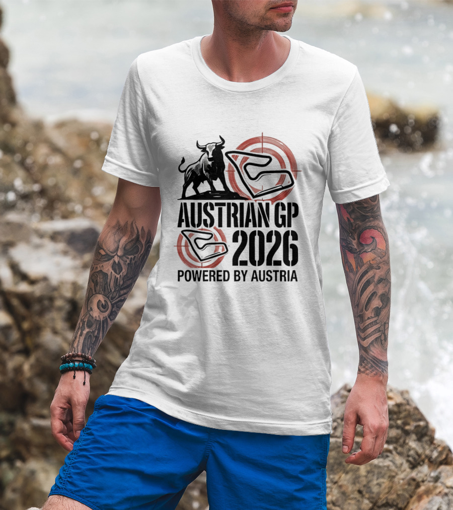 Austrian GP 2026 Powered By Austria Charging Bull Racing Circuit T-Shirt