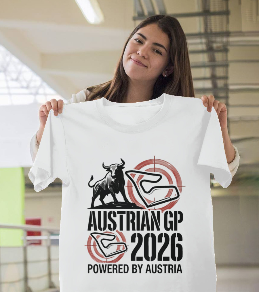 Austrian GP 2026 Powered By Austria Charging Bull Racing Circuit T-Shirt