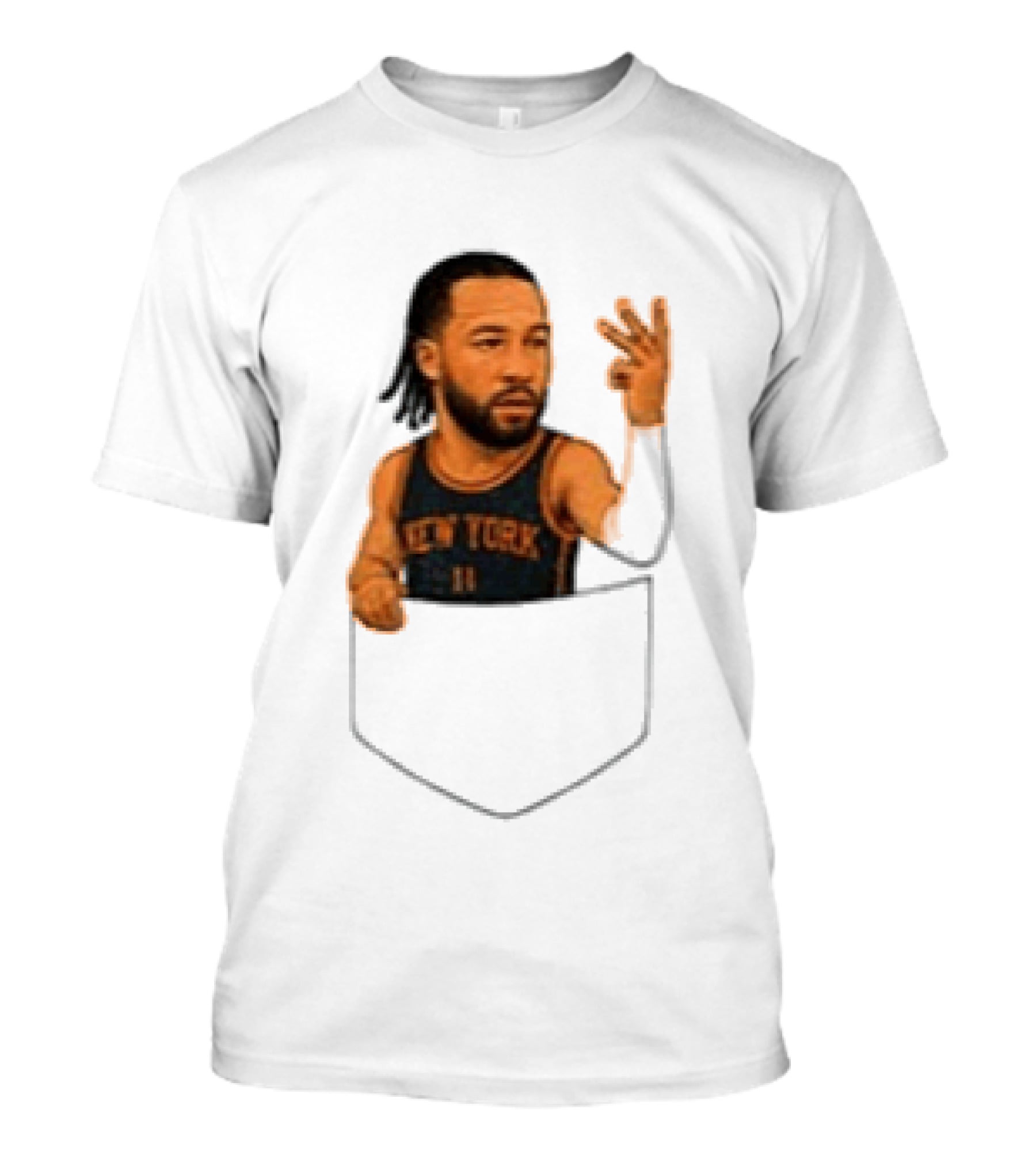 Jalen Brunson New York Knicks NBA Pocket T-Shirt