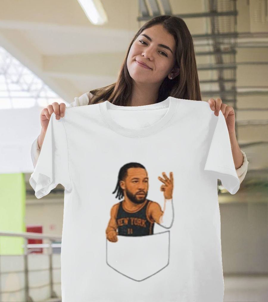 Jalen Brunson New York Knicks NBA Pocket T-Shirt