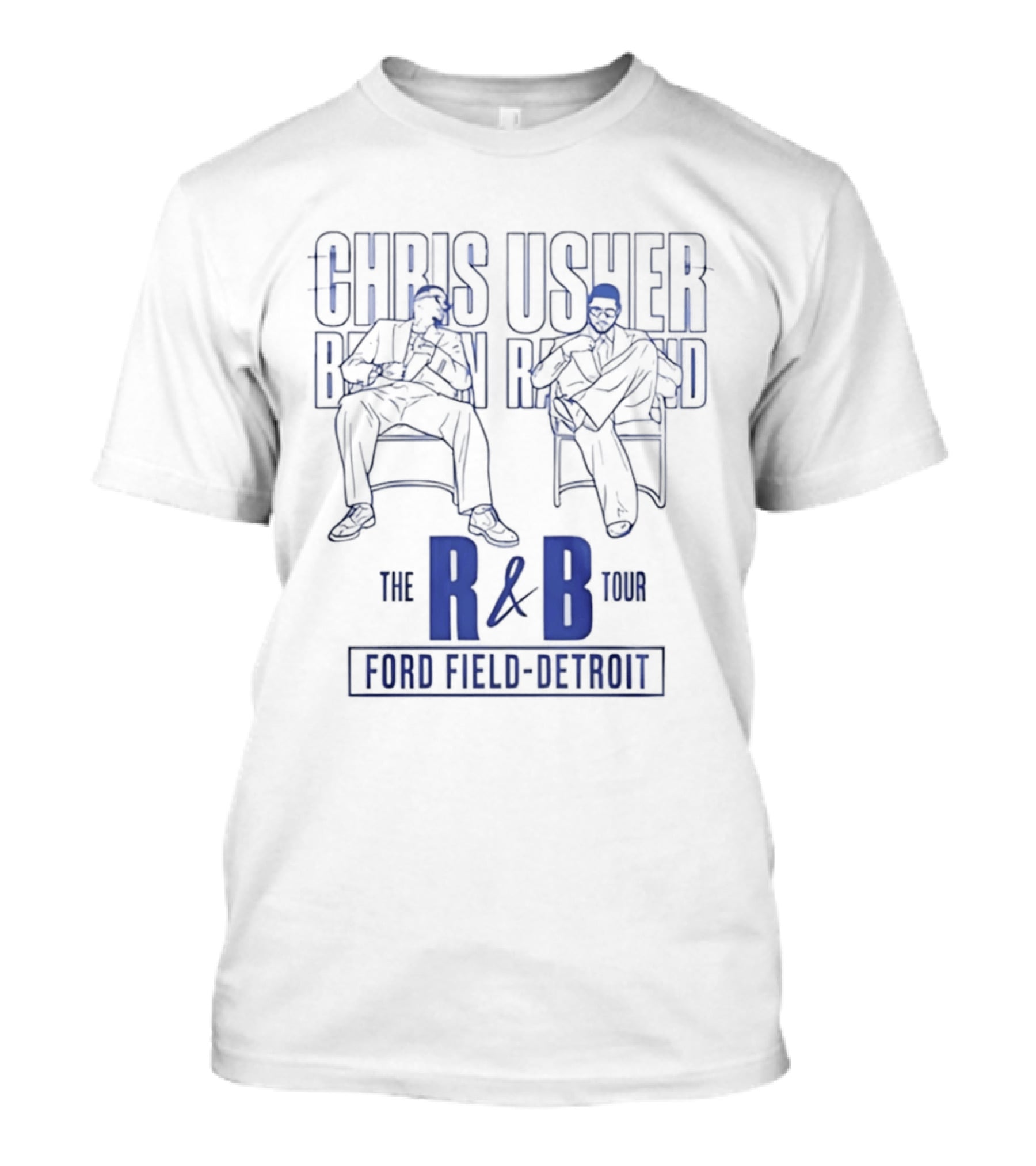 Chris Usher The R&B Tour Ford Field Detroit T-Shirt