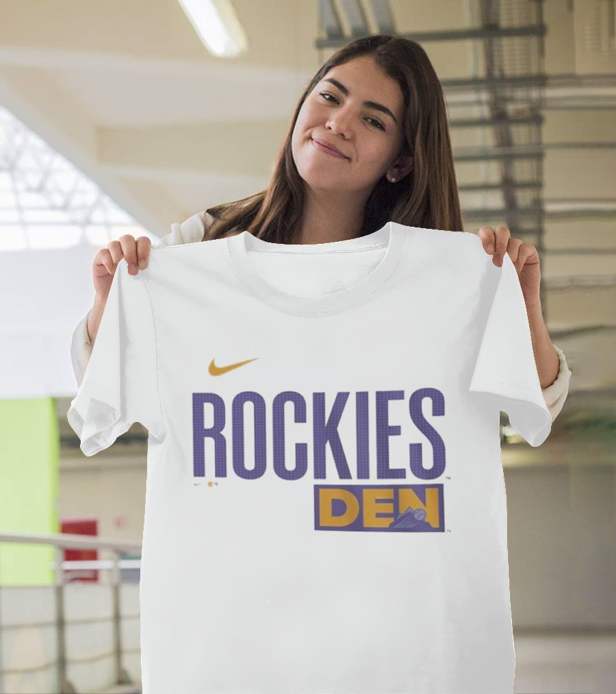 Colorado Rockies 2025 City Connect Rockies Nike DEN Wordmark T-Shirt