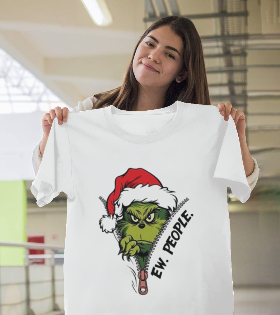 Ew People Grinch Christmas 2025 Holiday Humor T-Shirt