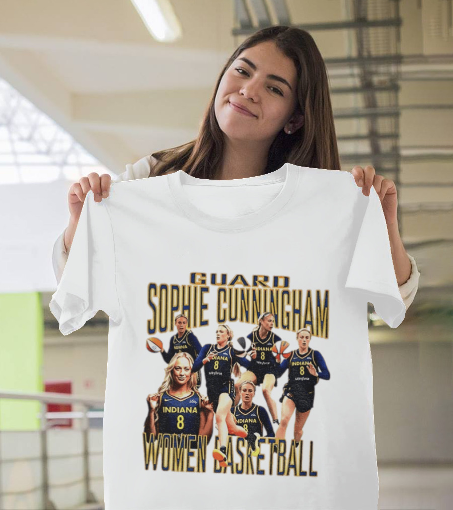 Guard Sophie Cunningham Indiana Fever Women Basketball Player 8 T-Shirt