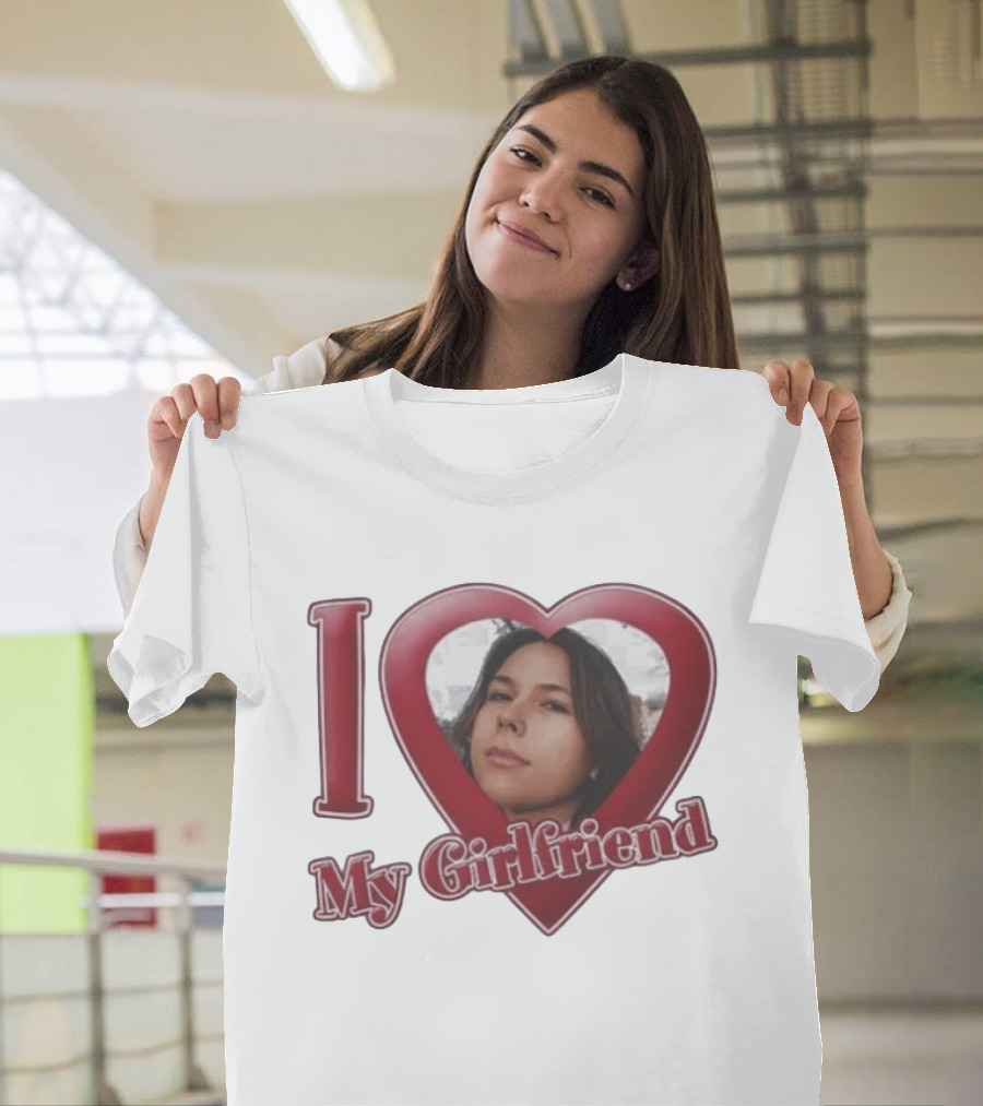 I Heart My Girlfriend Gigi Perez Photo Inside Heart T-Shirt