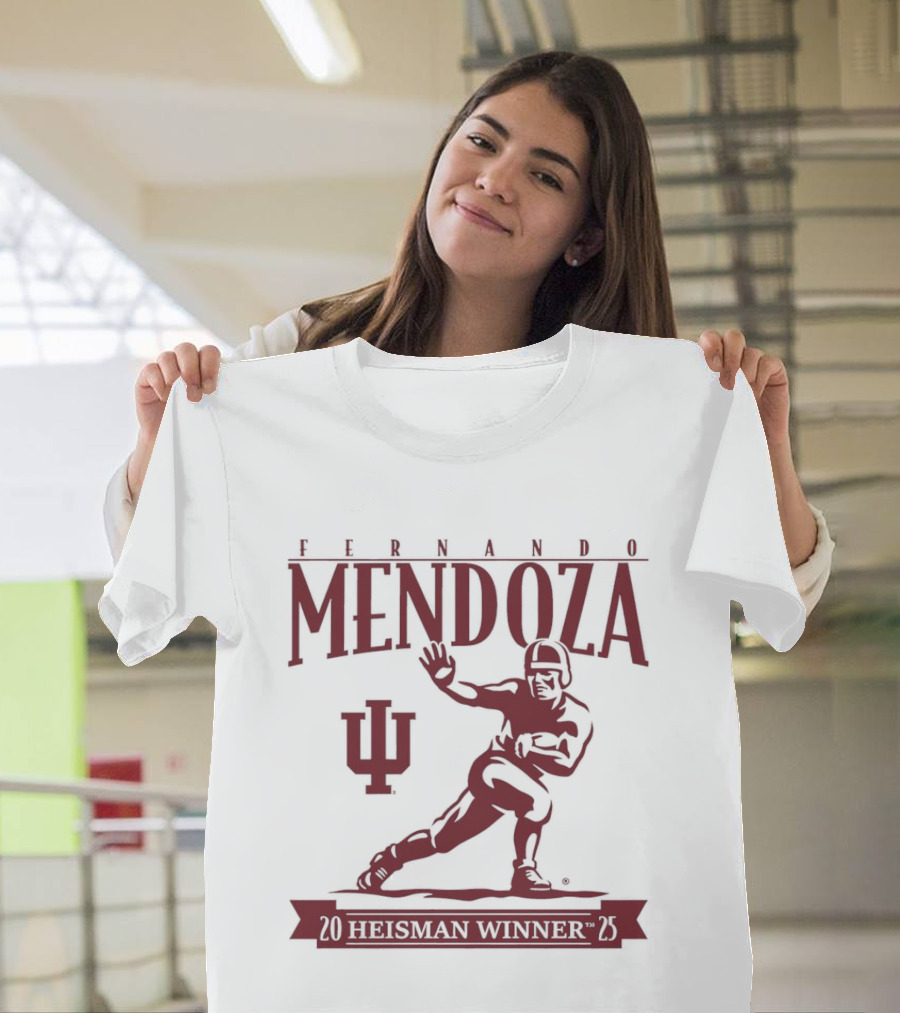 Indiana Football Fernando Mendoza Heisman Winner 2025 T-Shirt