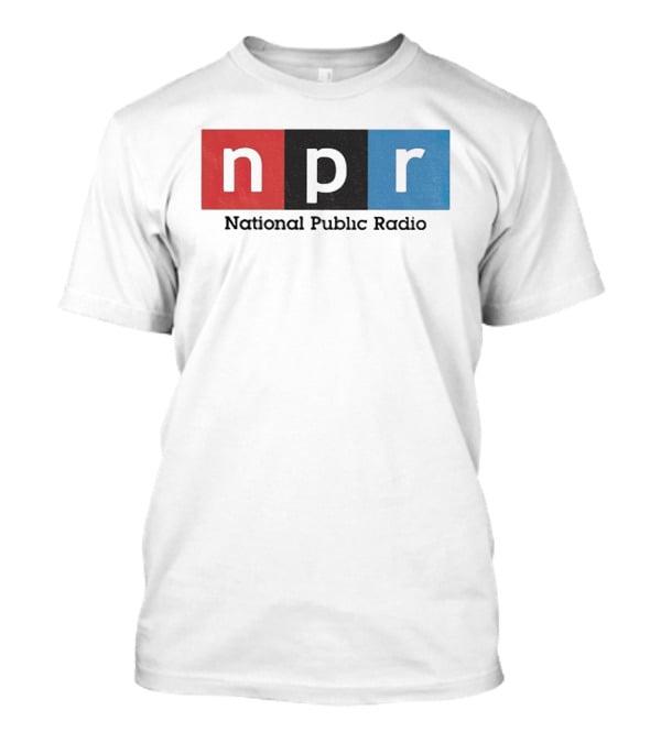 NPR National Public Radio Iconic Logo Red Black Blue T-Shirt