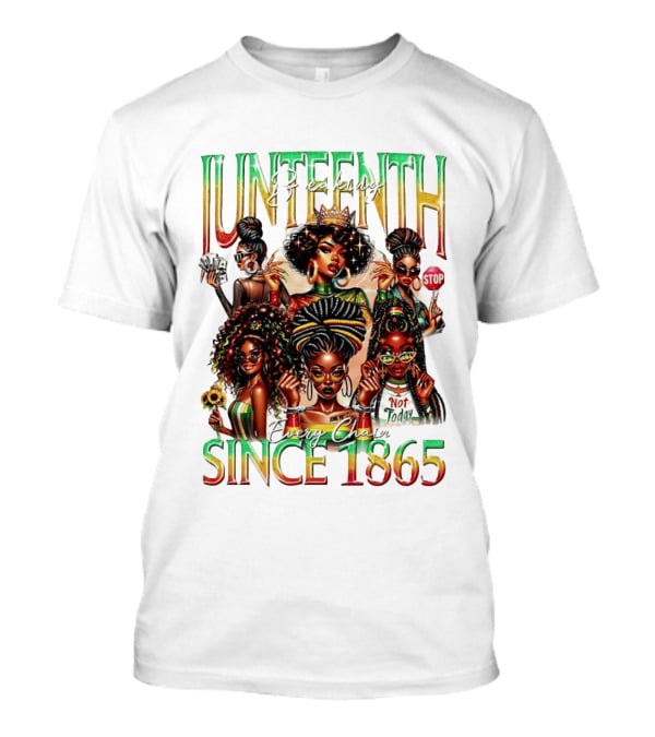 Juneteenth Breaking Every Chain Black Girl Since 1865 T-Shirt