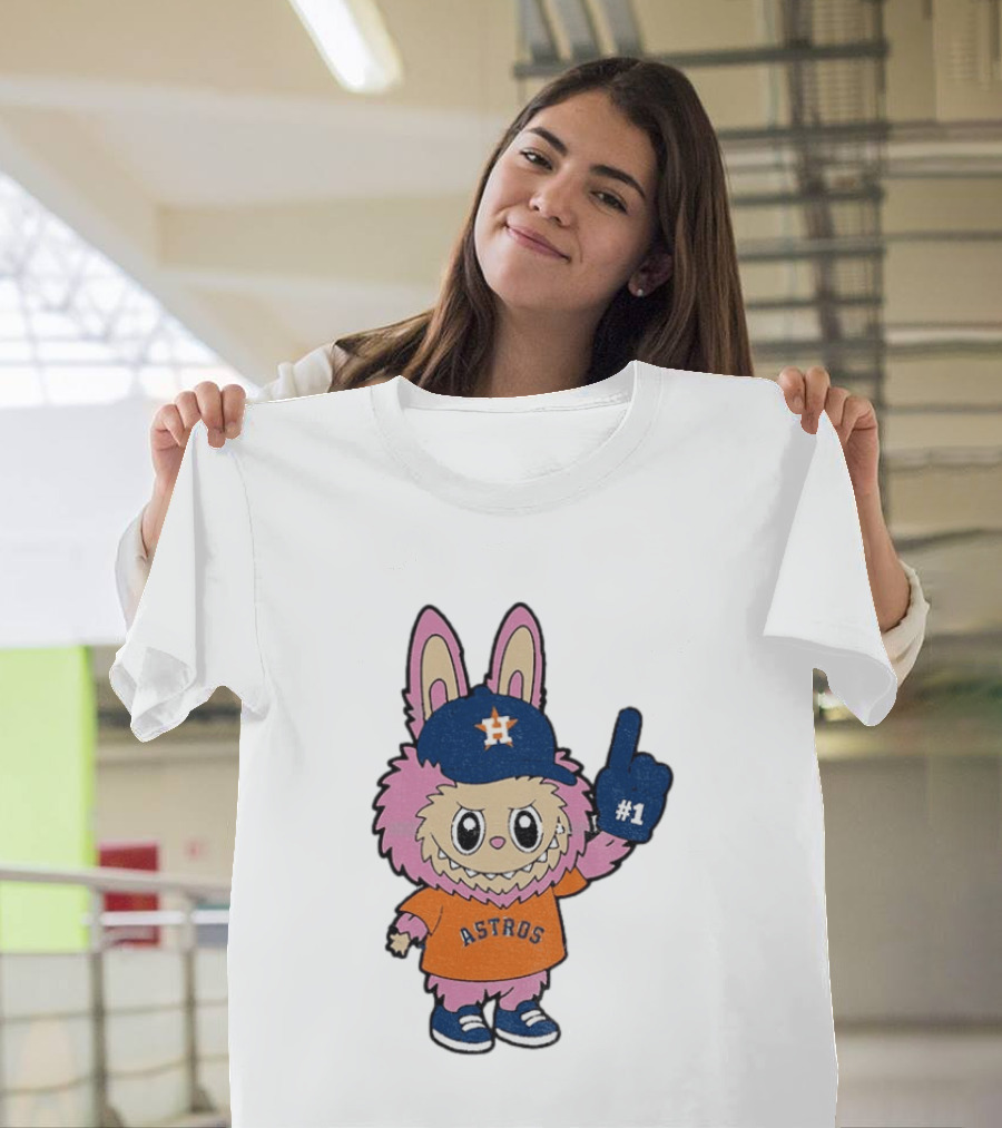 Labubu Astros 2025 Pink Houston MLB Baseball Sports T-Shirt