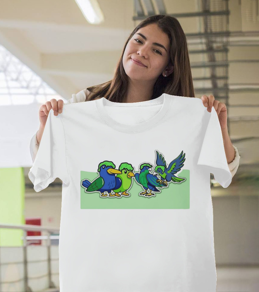 Seattle Seahawks X Nickelodeon NVP Parrot Paint T-Shirt