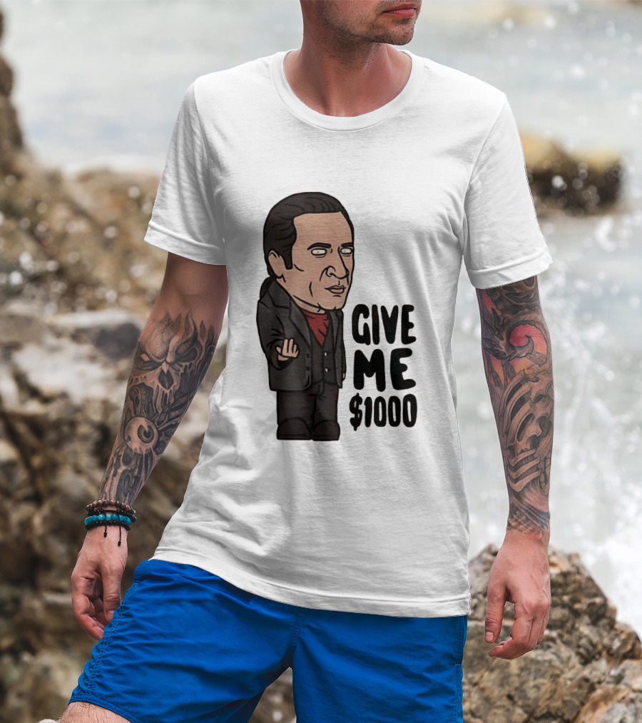 The Sopranos Furio Giunta Cartoon Give Me $1000 T-Shirt
