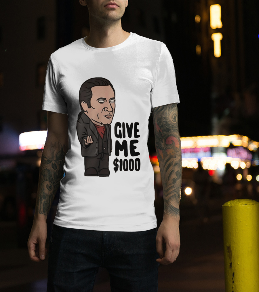 The Sopranos Furio Giunta Cartoon Give Me $1000 T-Shirt