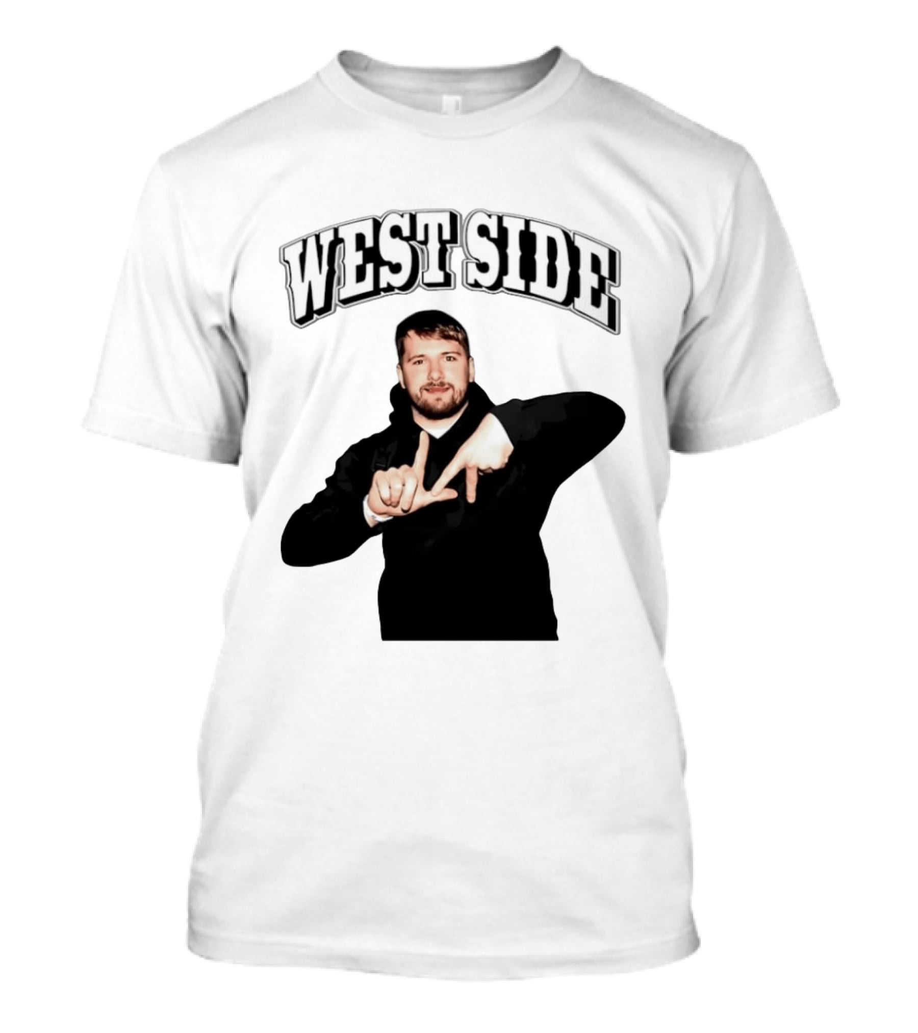 Luka Doncic Westside LA Hand Lakers T-Shirt