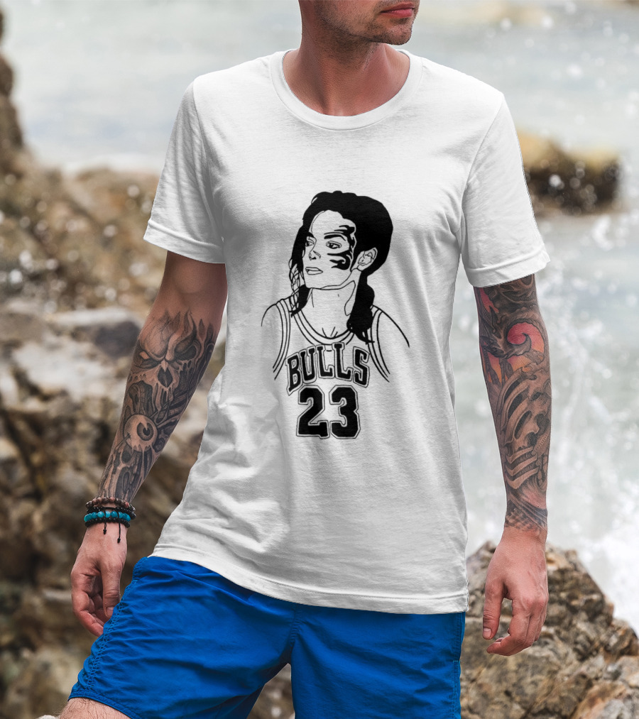 Chicago Bulls 23 Triple Mike Jordan Jackson Tyson Mashup T-Shirt