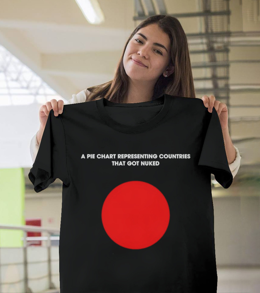 Pie Chart Japan Flag Nuked Countries T-Shirt