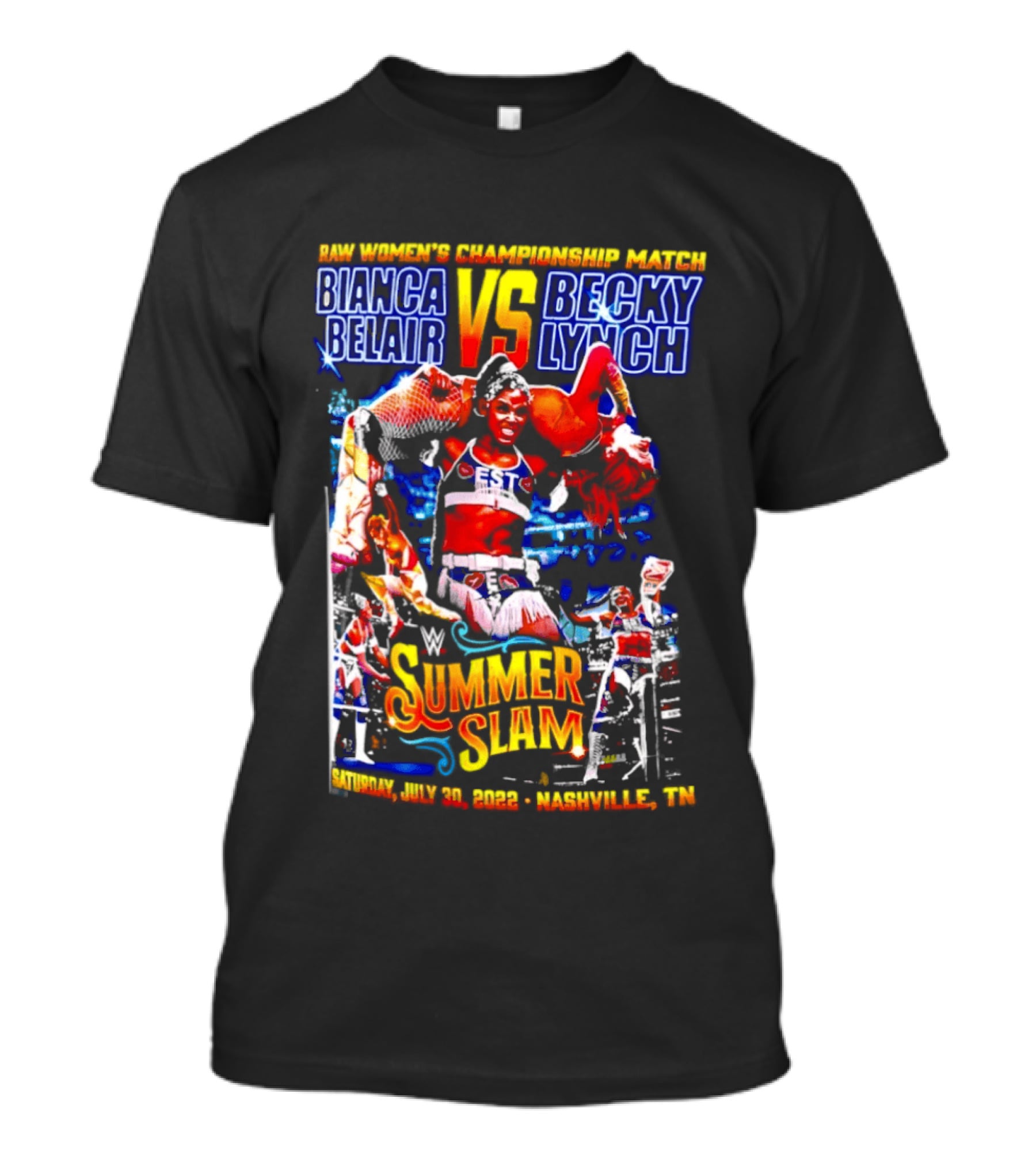 SummerSlam 2022 Bianca Belair Vs Becky Lynch Championship Match T-Shirt