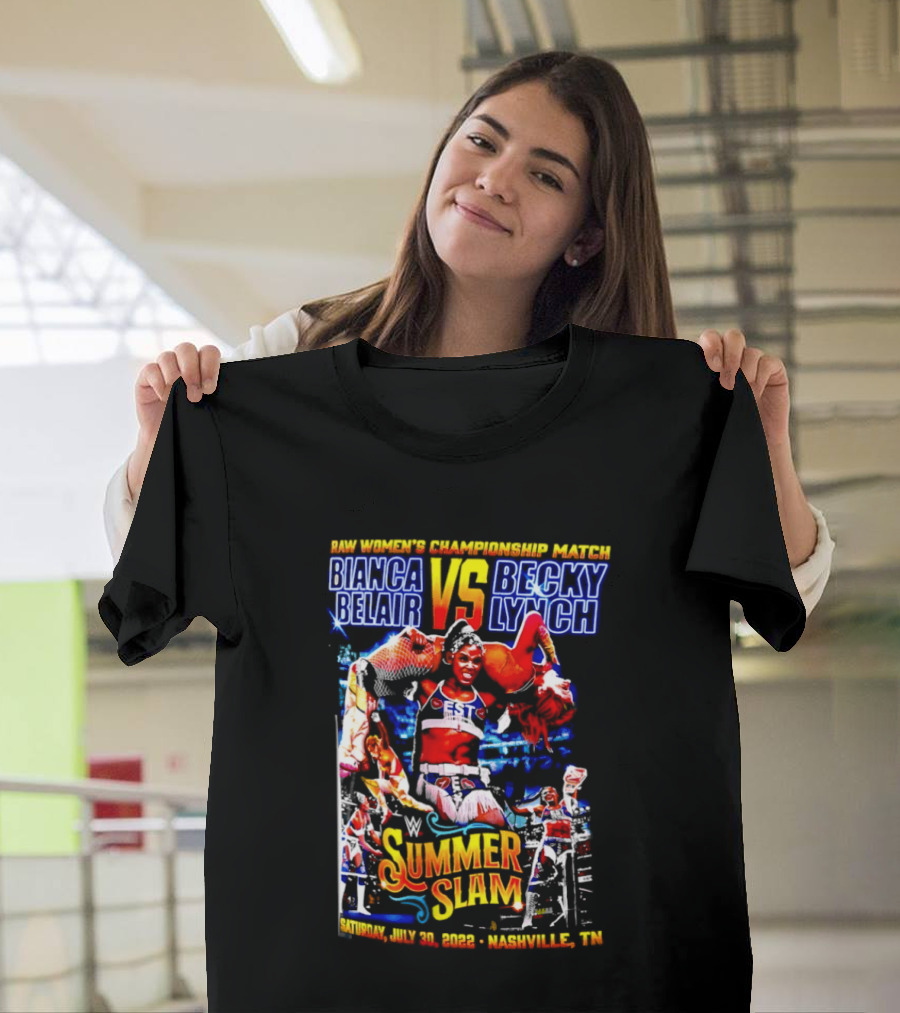SummerSlam 2022 Bianca Belair Vs Becky Lynch Championship Match T-Shirt
