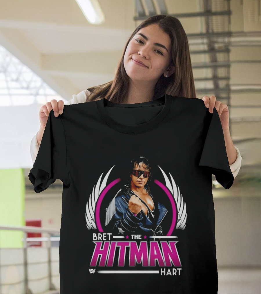 Bret Hart The Hitman Wings WWE T-Shirt