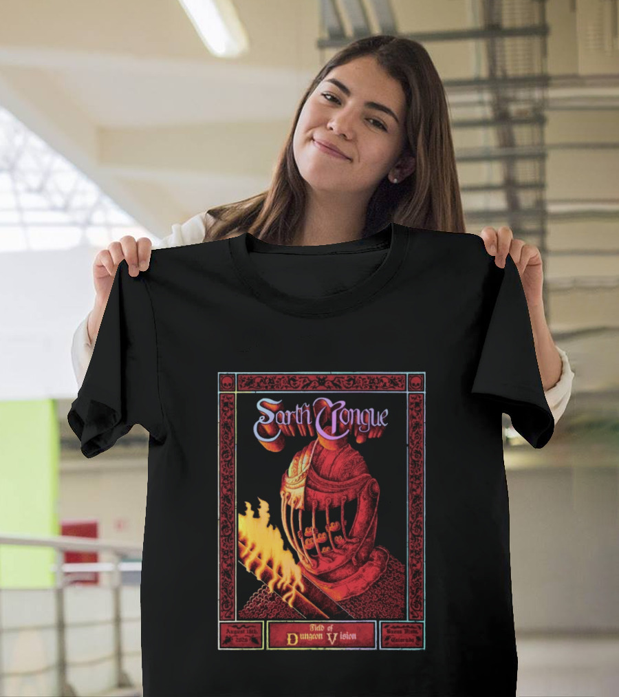 Earth Tongue August 16th 2023 Field Of Dungeon Vision Lyons Colorado T-Shirt