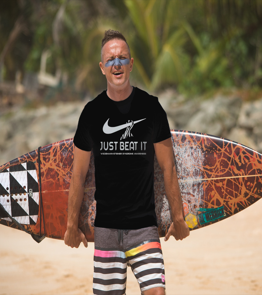 Just Beat It Wiedemann Steiner Syndrome Awareness Nike T-Shirt