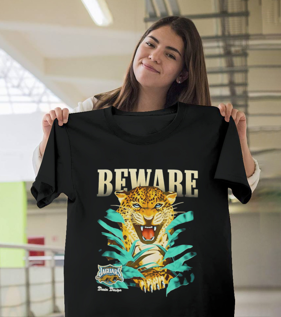 Jacksonville Jaguars Beware Logo Puma Blanca T-Shirt
