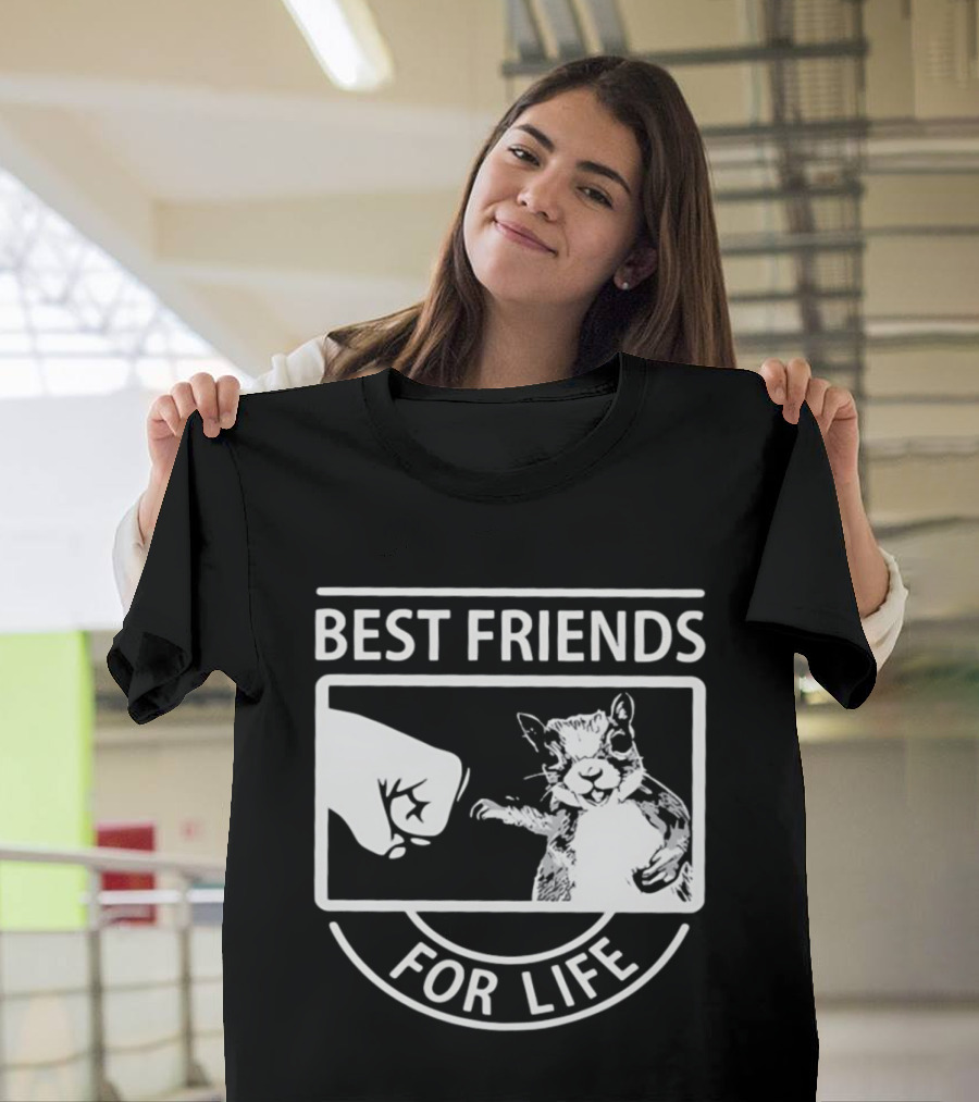 Best Friends For Life Squirrel Fist Bump T-Shirt