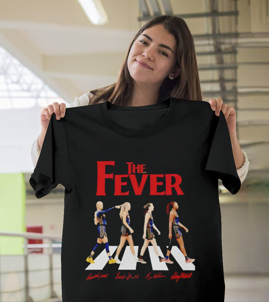Indiana Fever Basketball Team Abbey Road Beatles T-Shirt
