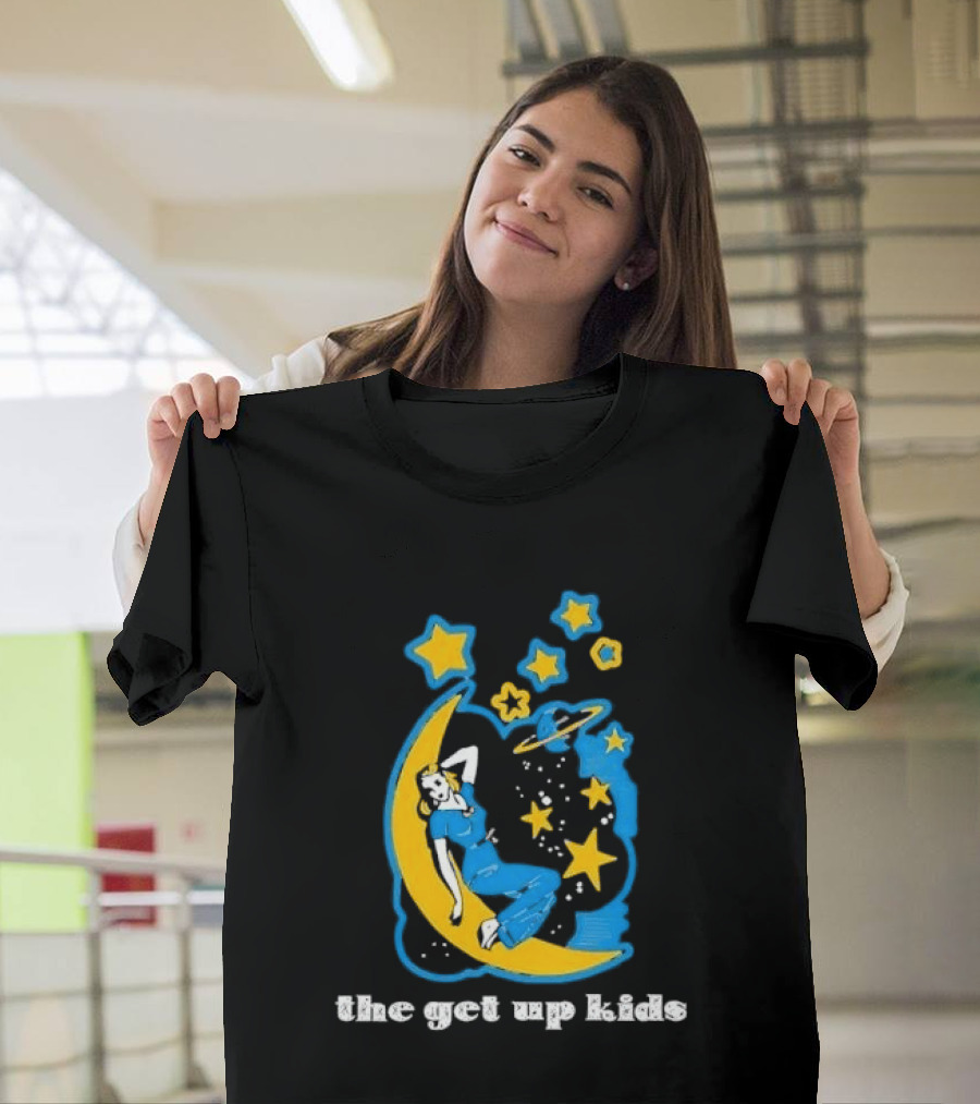 The Get Up Kids Woman On Crescent Moon With Stars T-Shirt