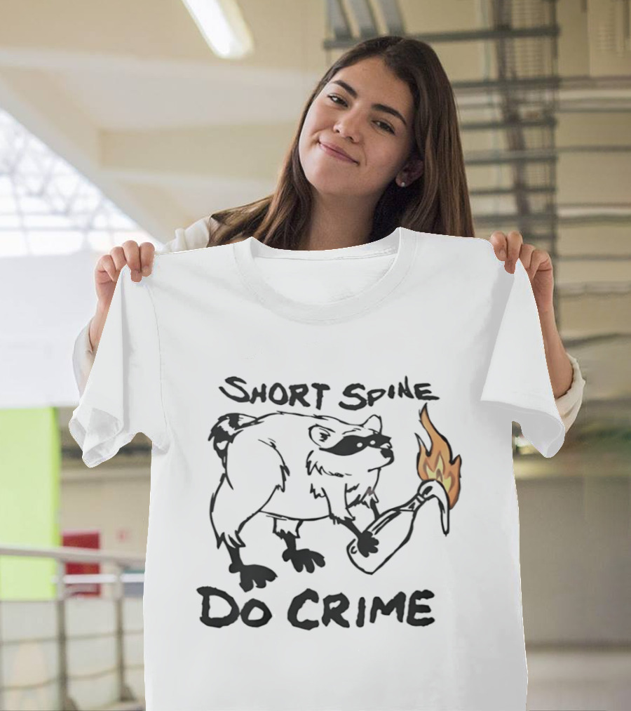 Short Spine Do Crime Jimothy Flame Bear T-Shirt