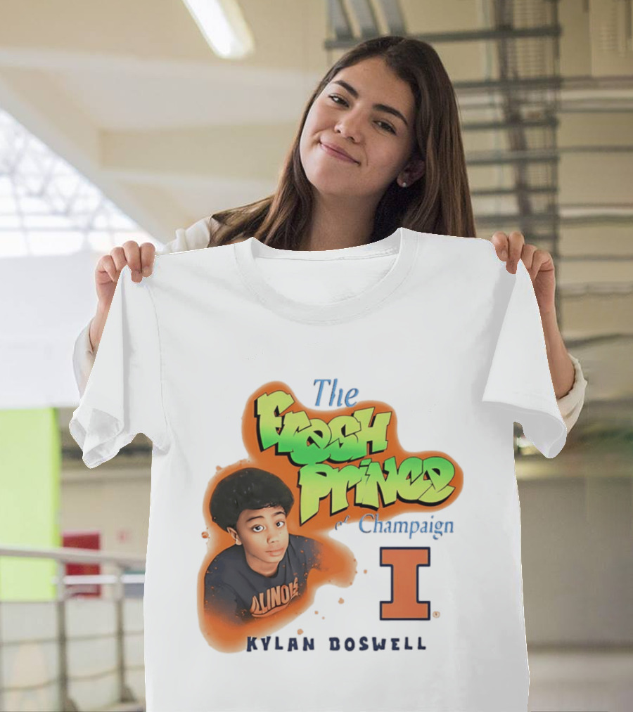 Kylan Boswell Illinois Fighting Illini The Fresh Prince Of Champaign T-Shirt