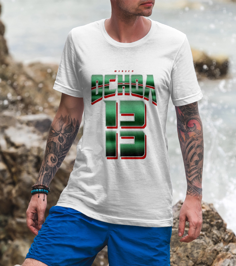 Guillermo Ochoa Mexico Jersey Ochoa 13 El Tri Number T-Shirt