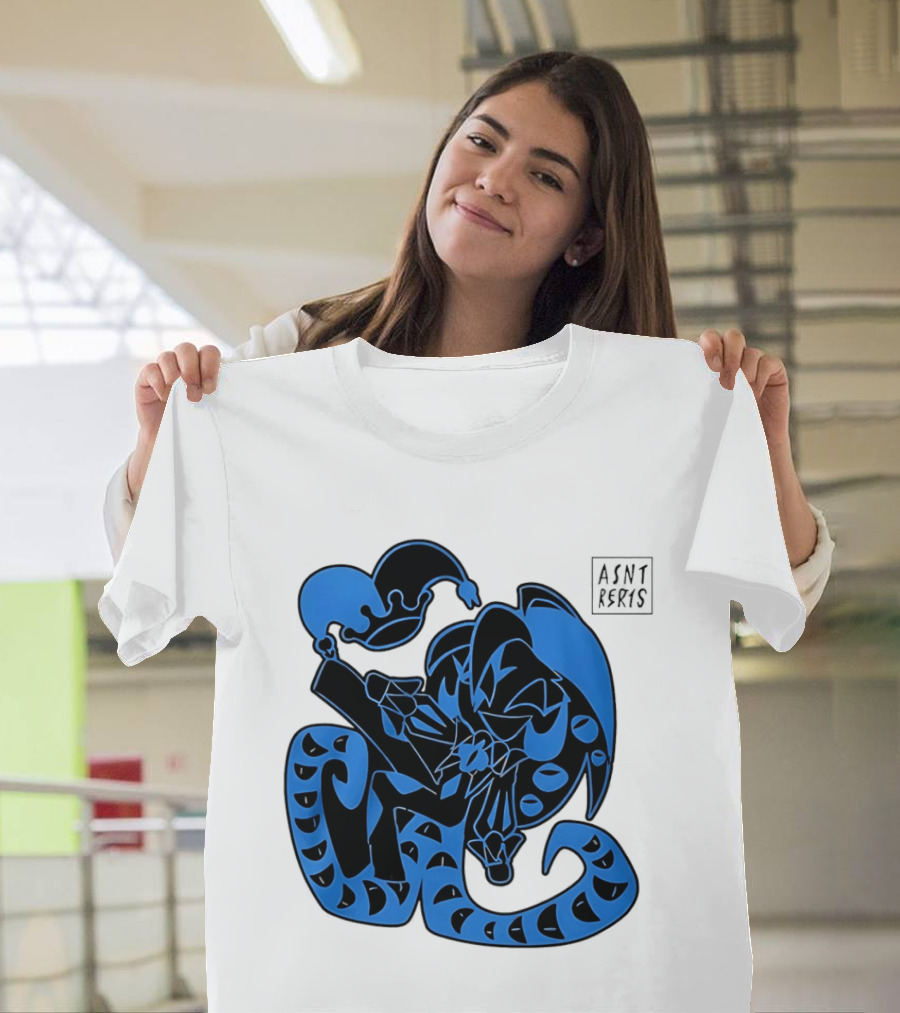 Shadow Milk Cookie Run A4NT Peeking Jester Snake T-Shirt