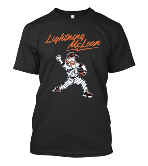 Lightning McLean Nolan 26 New York Mets T-Shirt