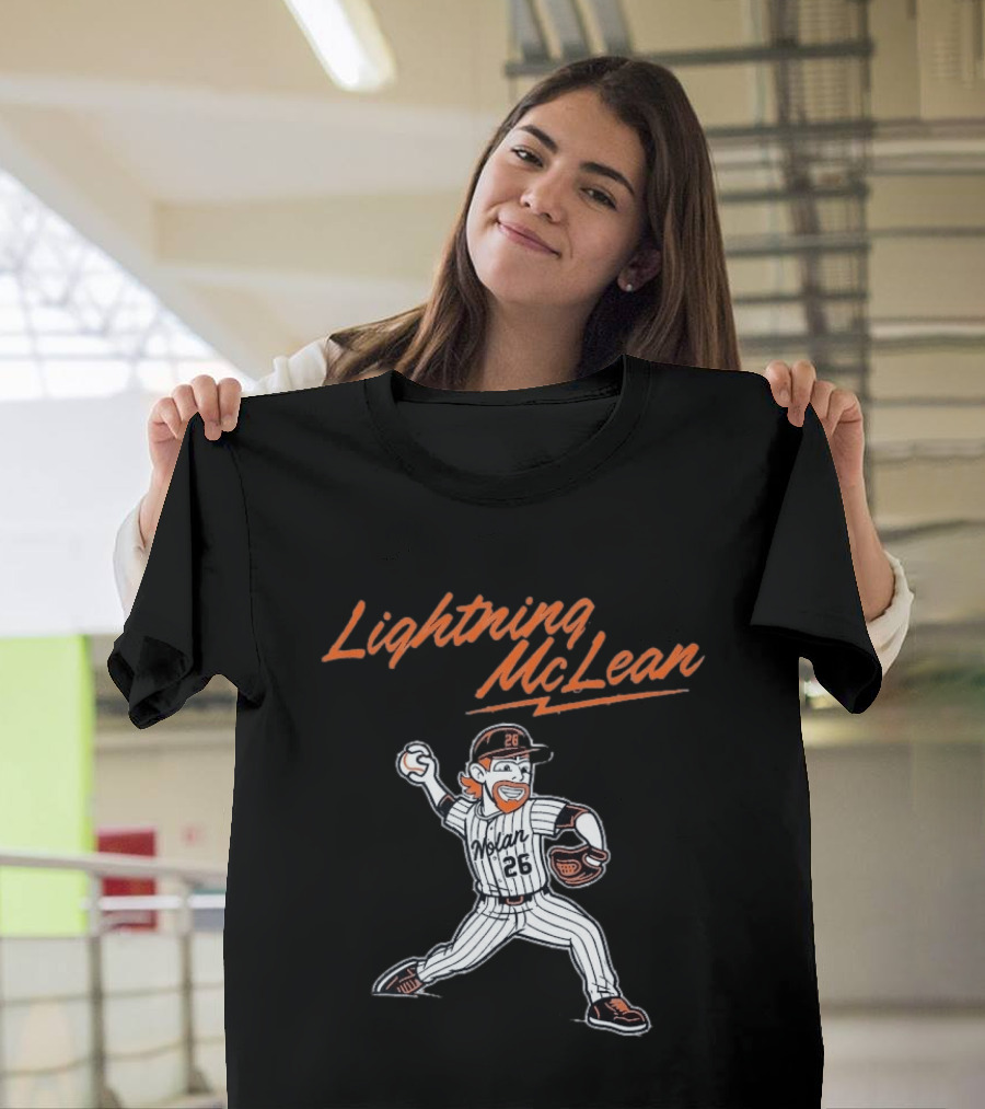 Lightning McLean Nolan 26 New York Mets T-Shirt