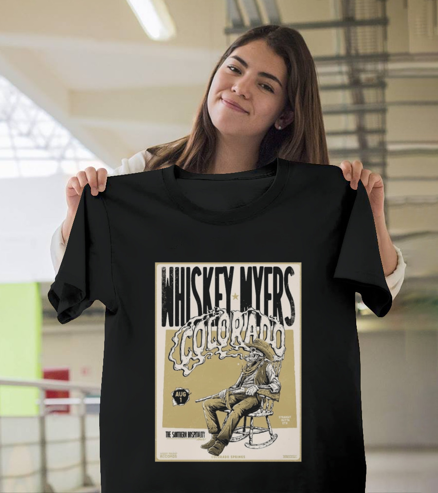 Whiskey Myers Colorado Springs Southern Hospitality Tour August 1 Ford Amphitheater 2026 T-Shirt