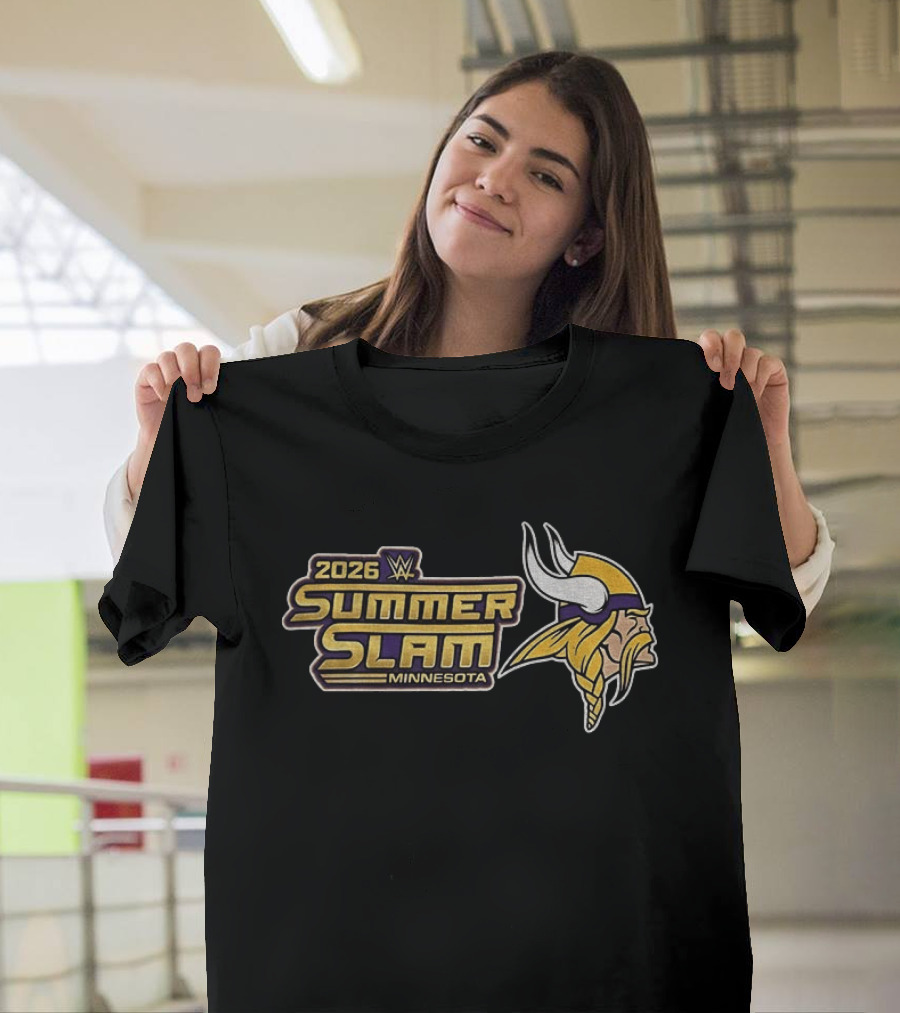 2026 WWE SummerSlam Minnesota Vikings T-Shirt