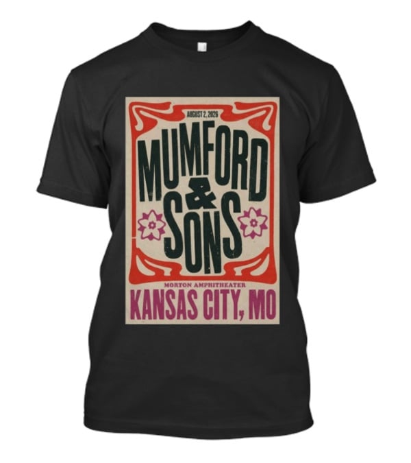 Mumford And Sons August 2 2026 Morton Amphitheater Kansas City MO T-Shirt