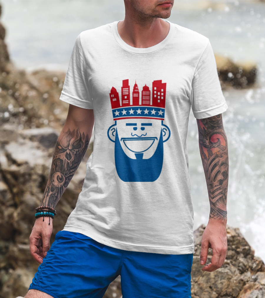 Lebron James Philadelphia 76ers Philly King Skyline Crown T-Shirt