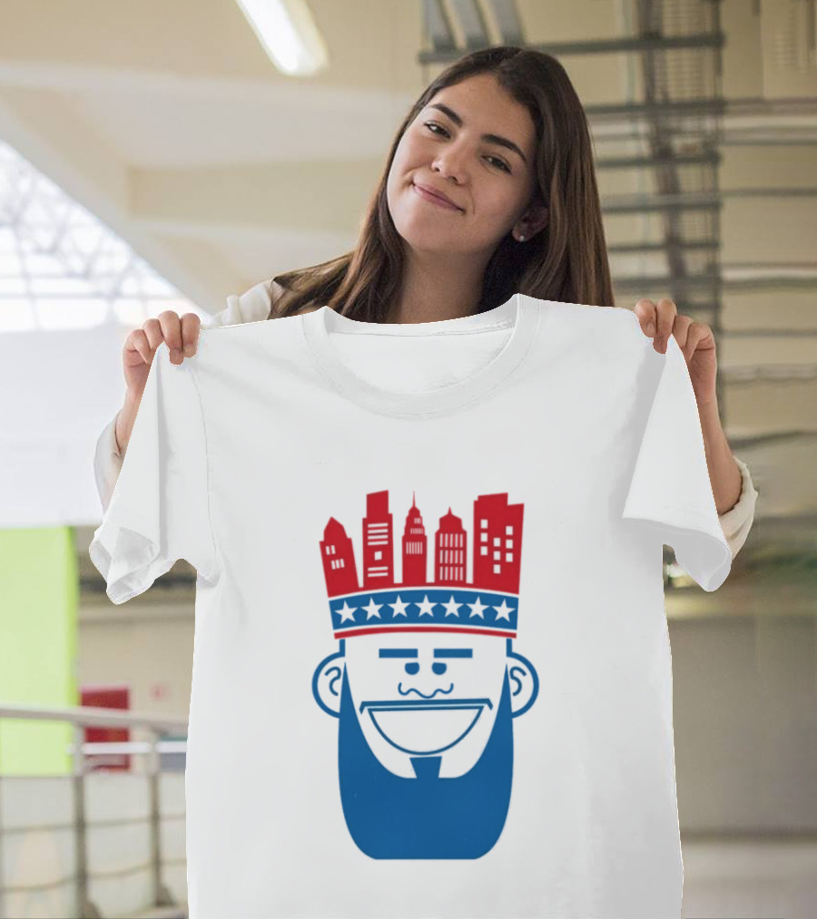Lebron James Philadelphia 76ers Philly King Skyline Crown T-Shirt