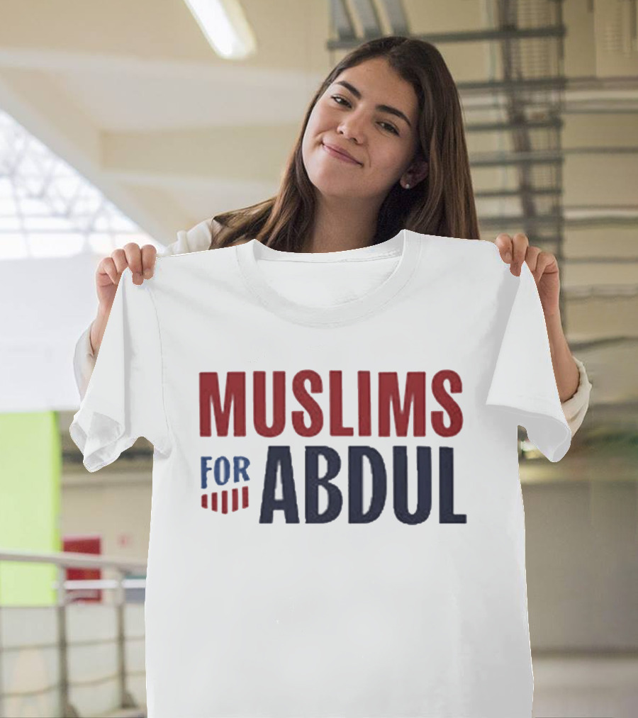 Muslims For Abdul 2026 Election Support Red And Blue T-Shirt
