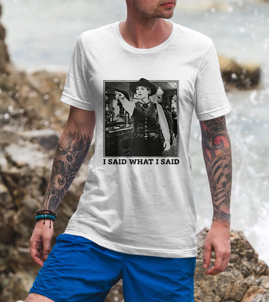Sophie Cunningham Cowgirl I Said What I Said Indiana Fever T-Shirt