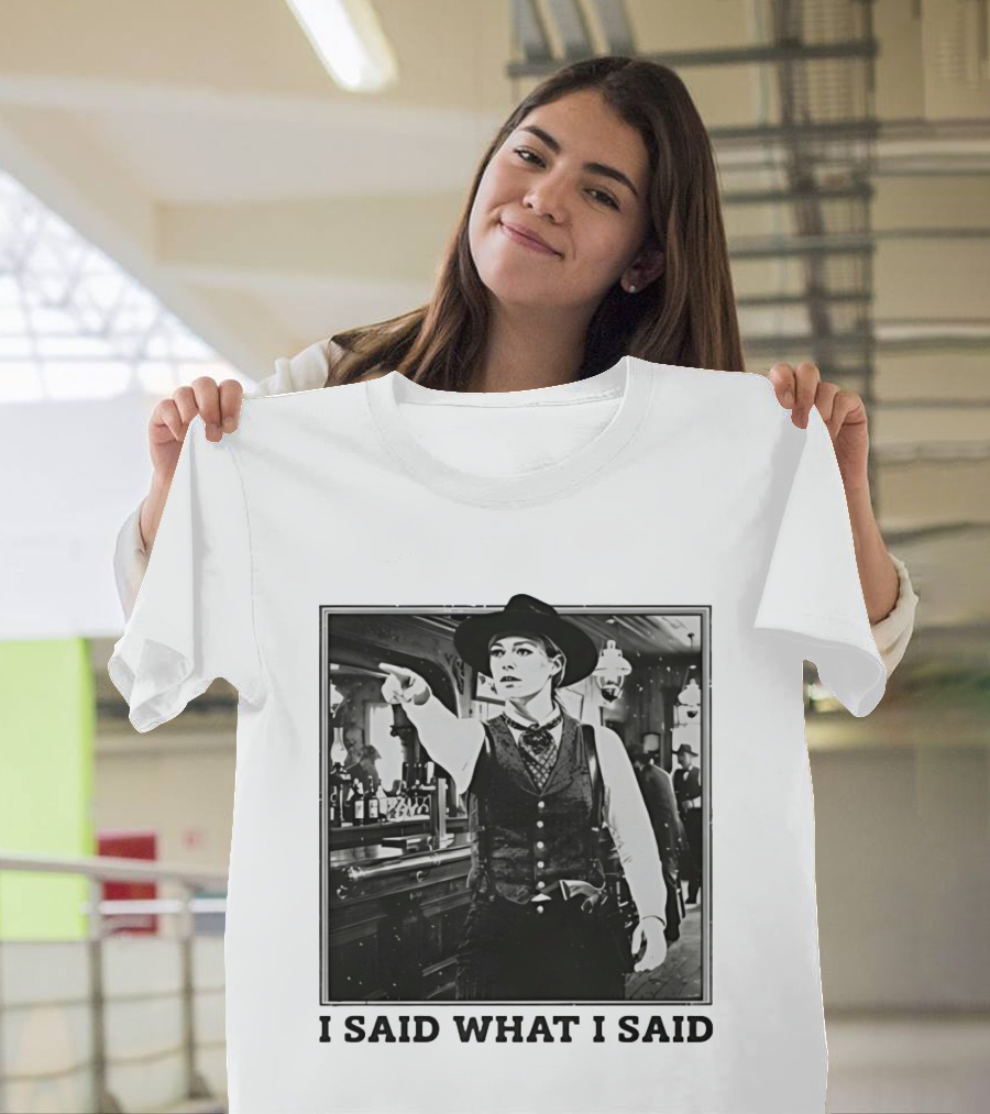 Sophie Cunningham Cowgirl I Said What I Said Indiana Fever T-Shirt