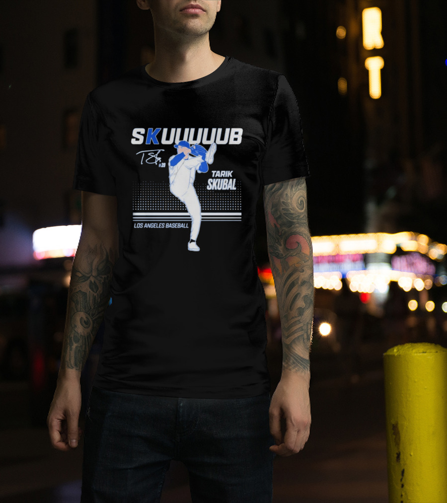SKUUUUUB Tarik Skubal Los Angeles Baseball #29 T-Shirt