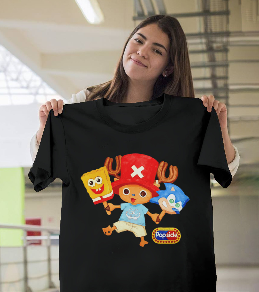Chopper Popsicle SpongeBob Sonic T-Shirt