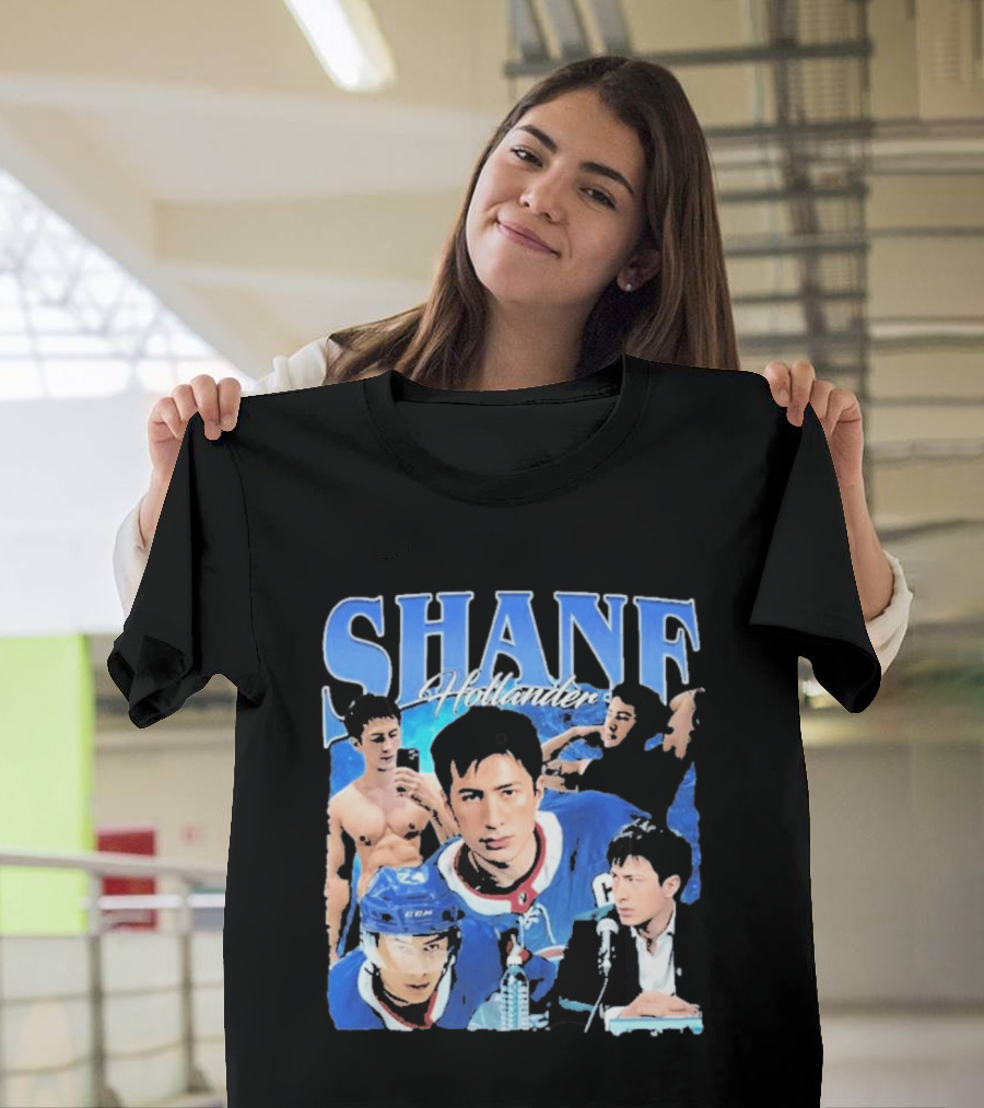 Shane Hollander Hockey Player Collage Hudson Williams T-Shirt
