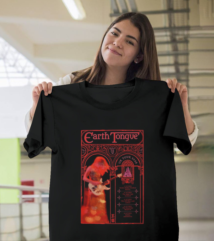 Earth Tongue UK Tour 2026 Down Stokes Festival Bristol Gilded Gothic Artistry T-Shirt