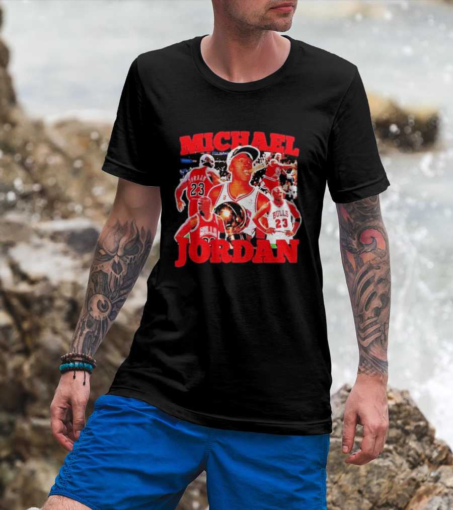 Michael Jordan Chicago Bulls 23 Basketball Legend NBA Champion T-Shirt